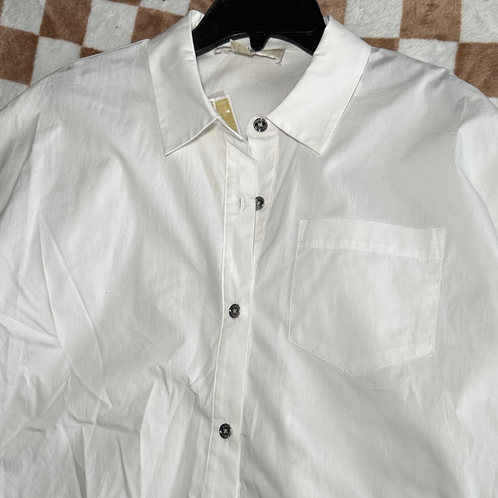 Michael Kors White Button Down Shirt